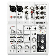 YAMAHA AG06 - микшерный пульт, 2 мик./лин. вх., 2 стер., 1 AUX, D-PRE предусилители, USB Audio, DSP